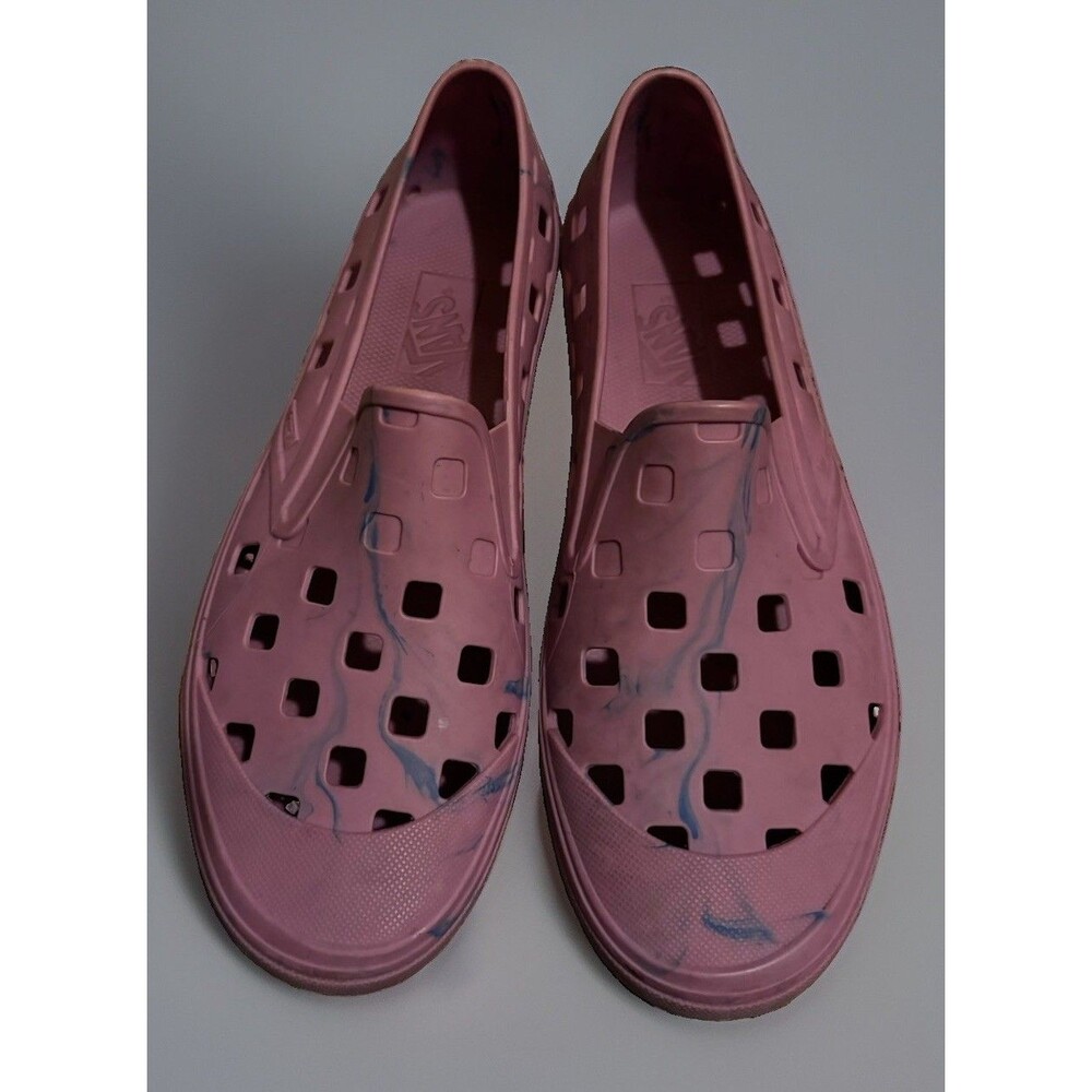 EUC Vans x Chris Johanson Trek Slip-On Purple Blue Swirl Size 11 Men